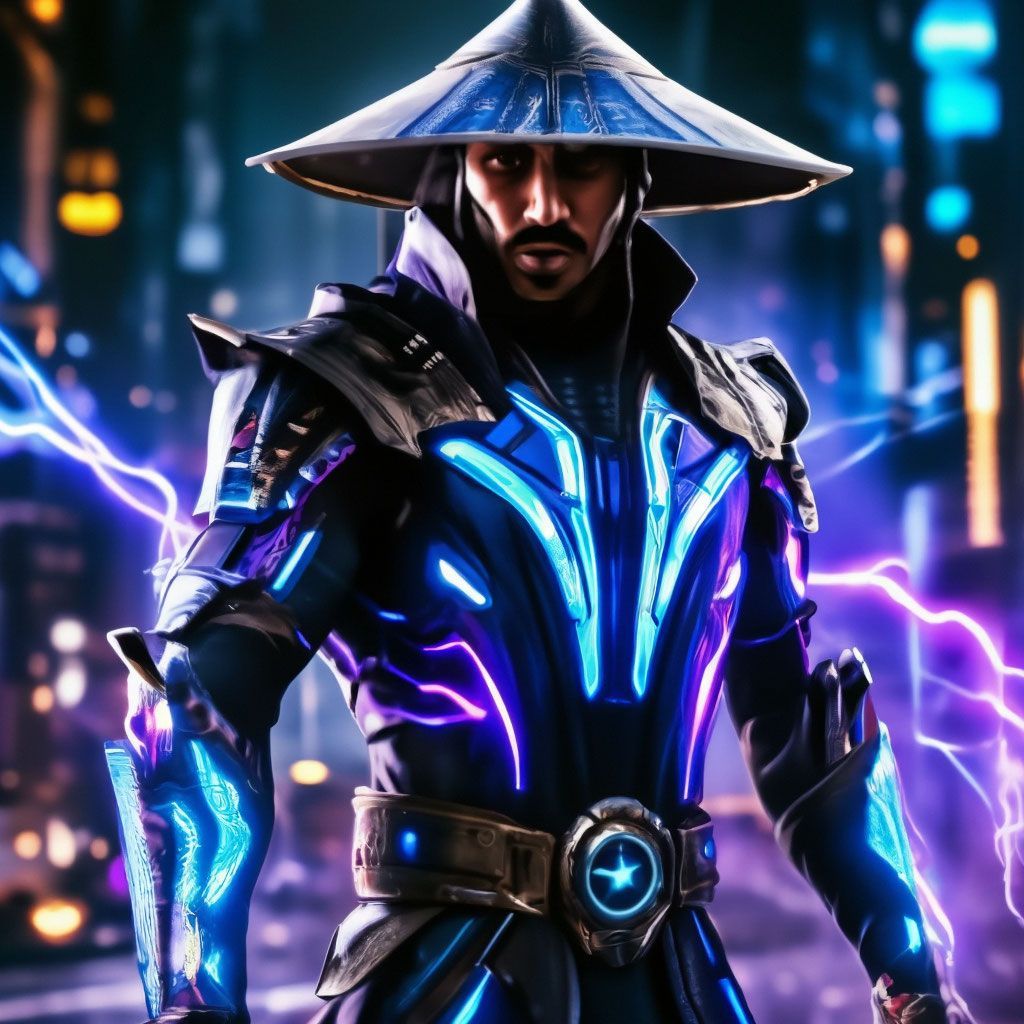 1024x1024 Raiden Lord of Thunder Mortal Kombat
