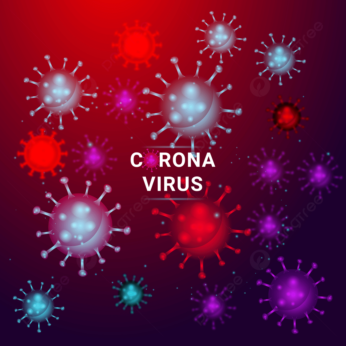 1200x1200 Futuristic Glowing Low Polygonal Virus