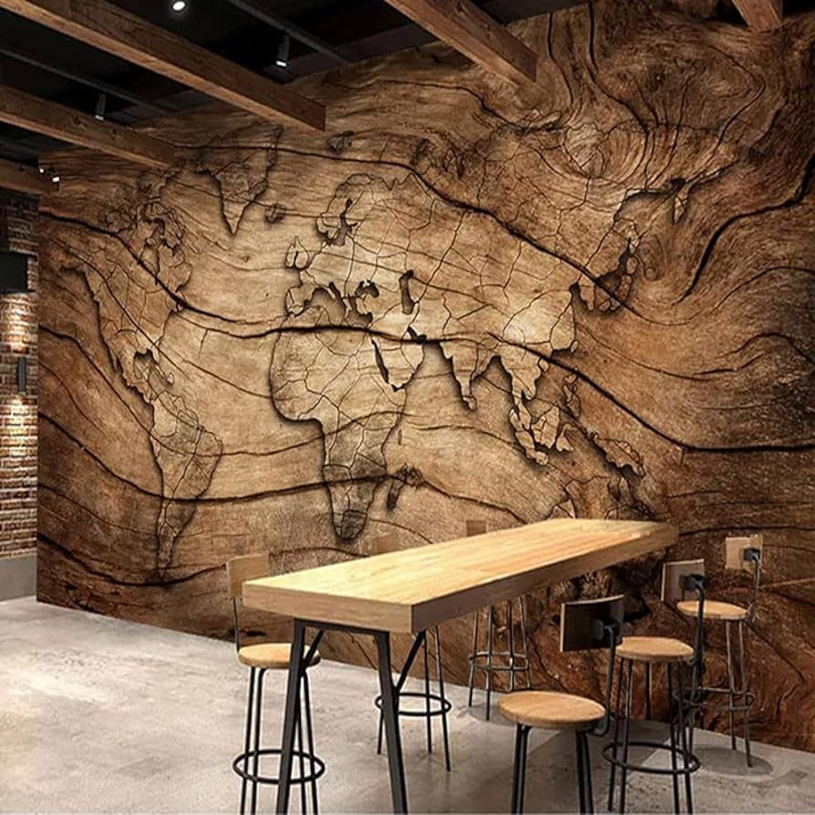 894x894 Tree Rings Large Mural Wallpaper