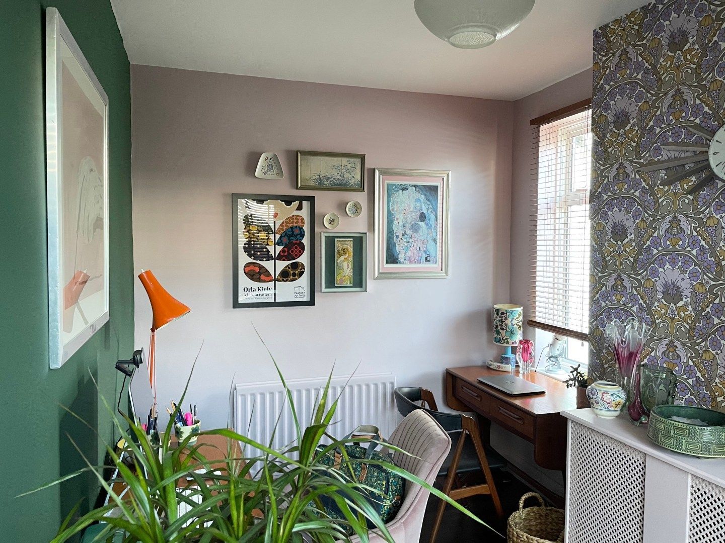 1440x1080 My Vintage Home Office With 1960s Wallpaper & Annie Sloan Paint