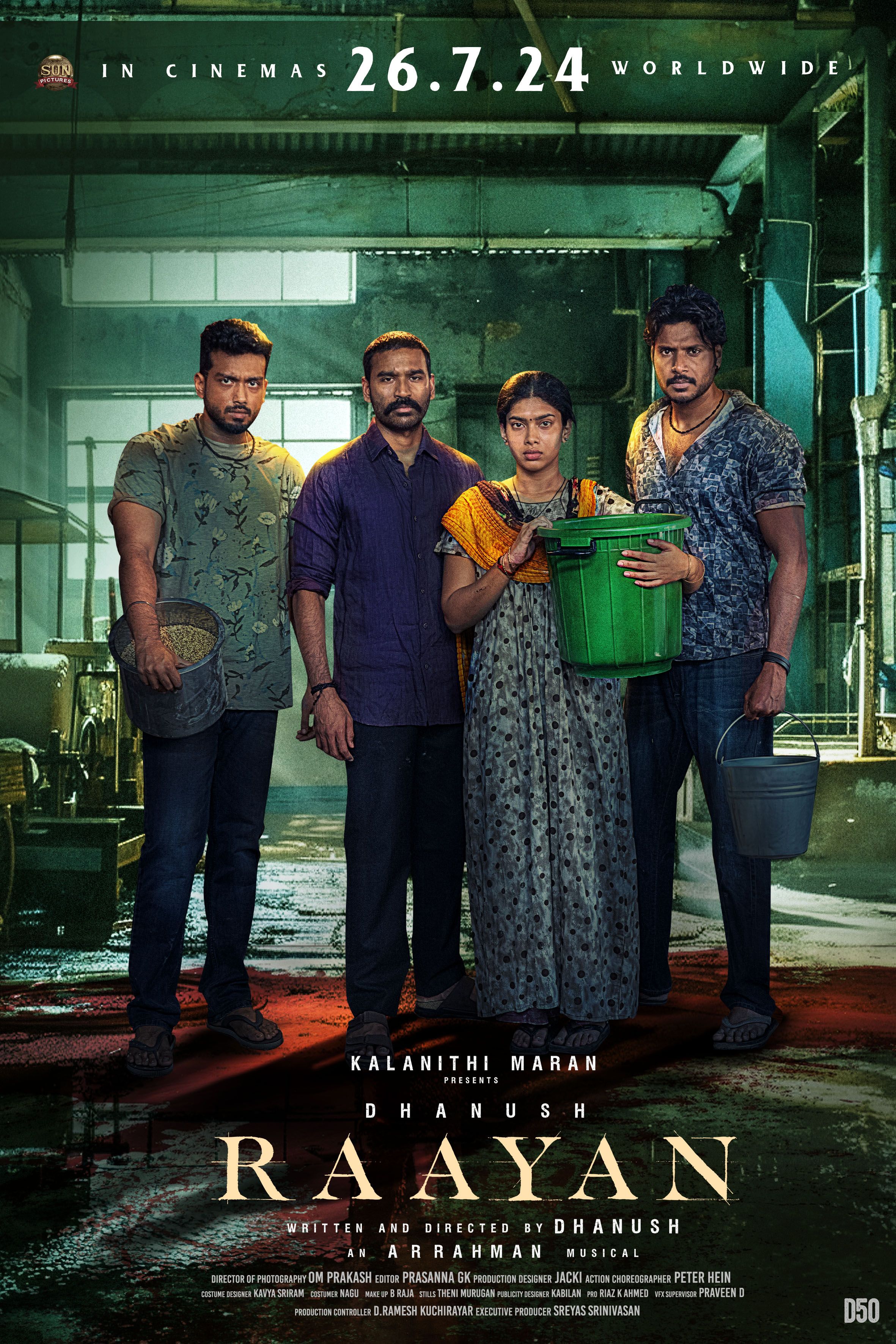 2362x3543 Raayan (2024). Cast & Crew, Release