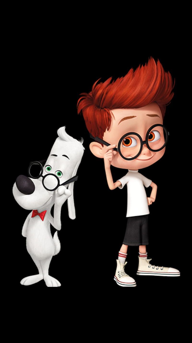 800x1429 Peabody and sherman, black, dog, HD