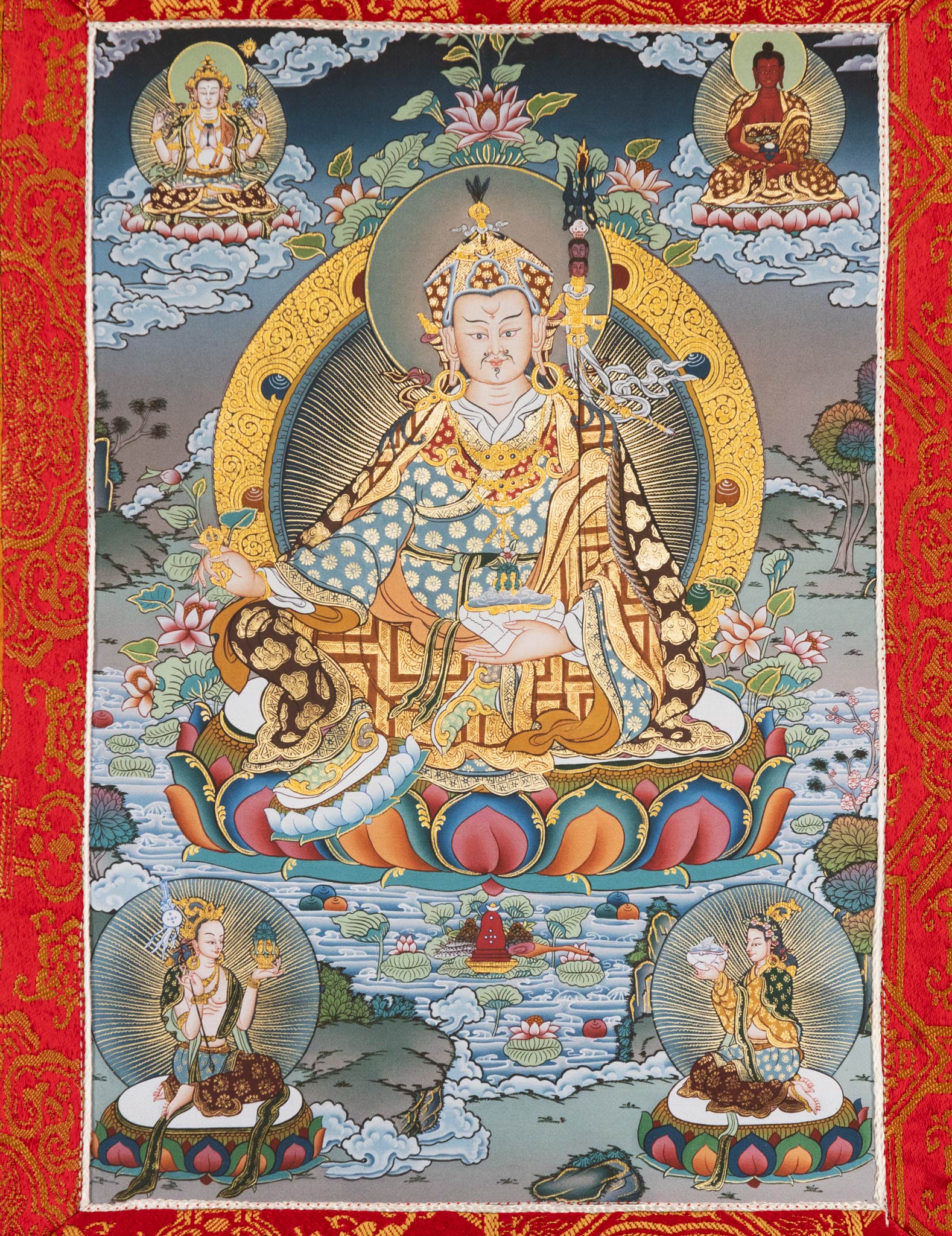 1578x2048 Guru Rinpoche Thangka IV