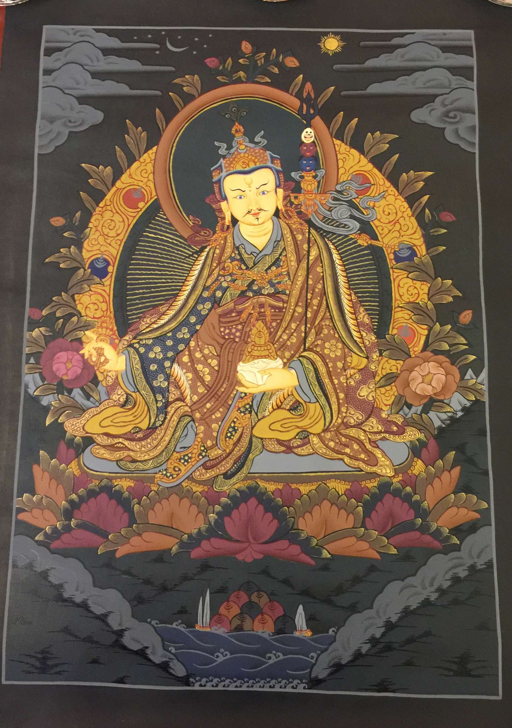 1689x2400 tibetan thangka of Guru Rinpoche, 38