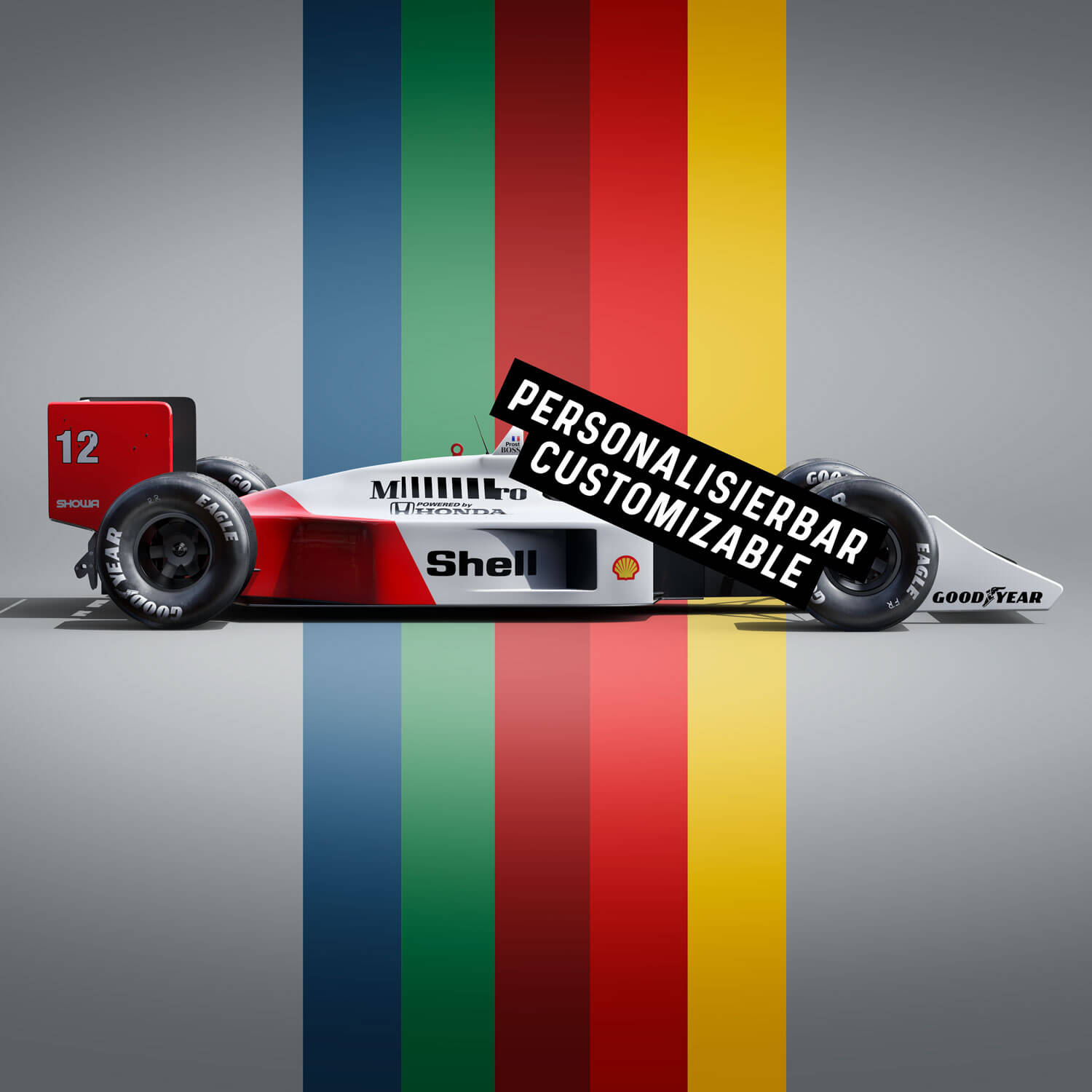 1500x1500 Kultkolben Custon Print. McLaren MP4 4