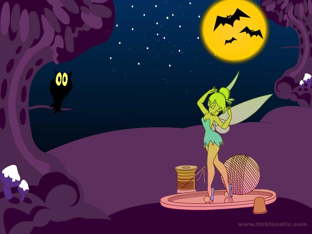 1024x768 Tinkerbell Halloween Wallpaper