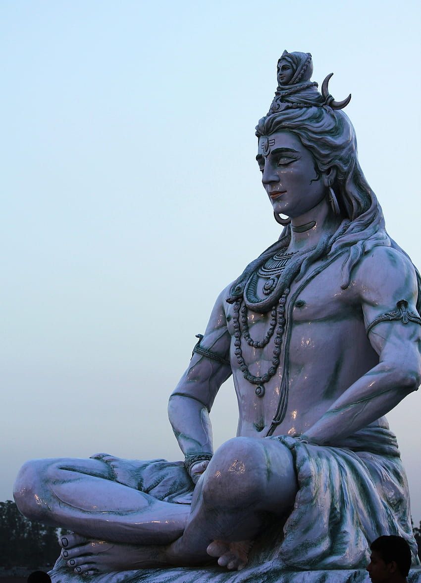 850x1175 Shiva statue at Rishikesh, lord shiva