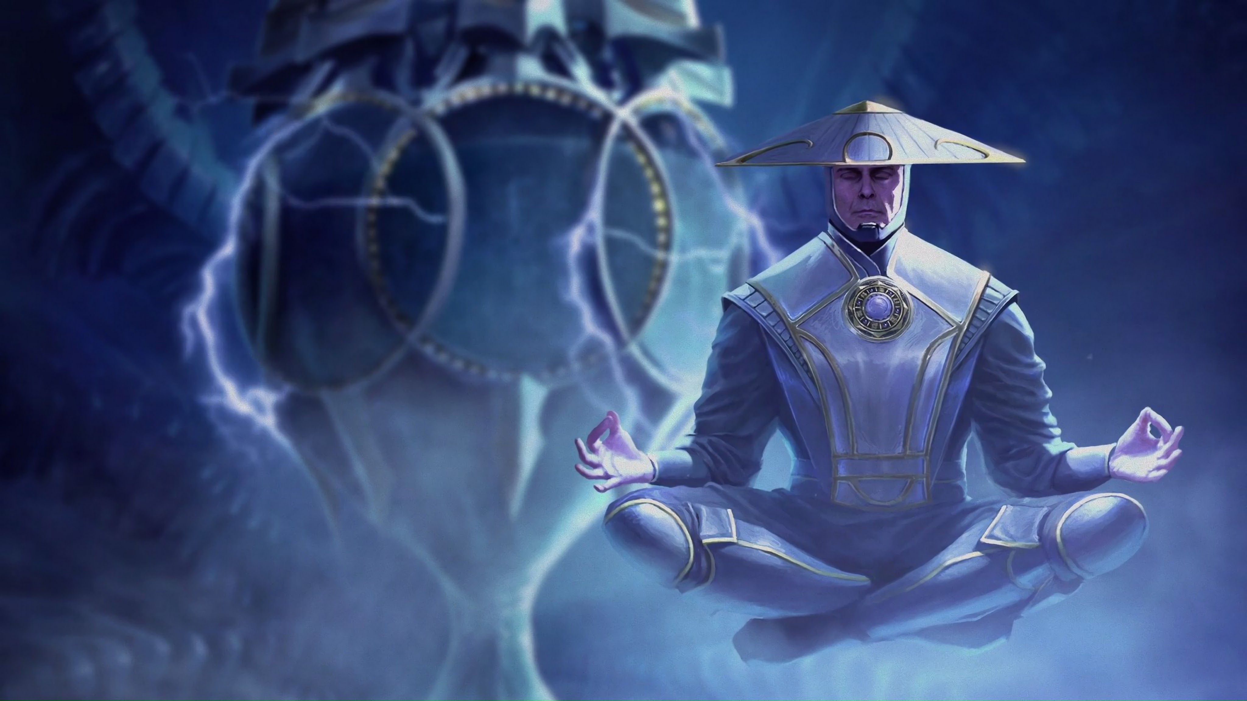 4096x2304 Raiden Mortal Kombat 11 4K Wallpaper