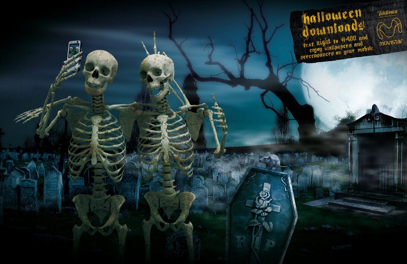 1400x906 Free Skeleton Wallpaper