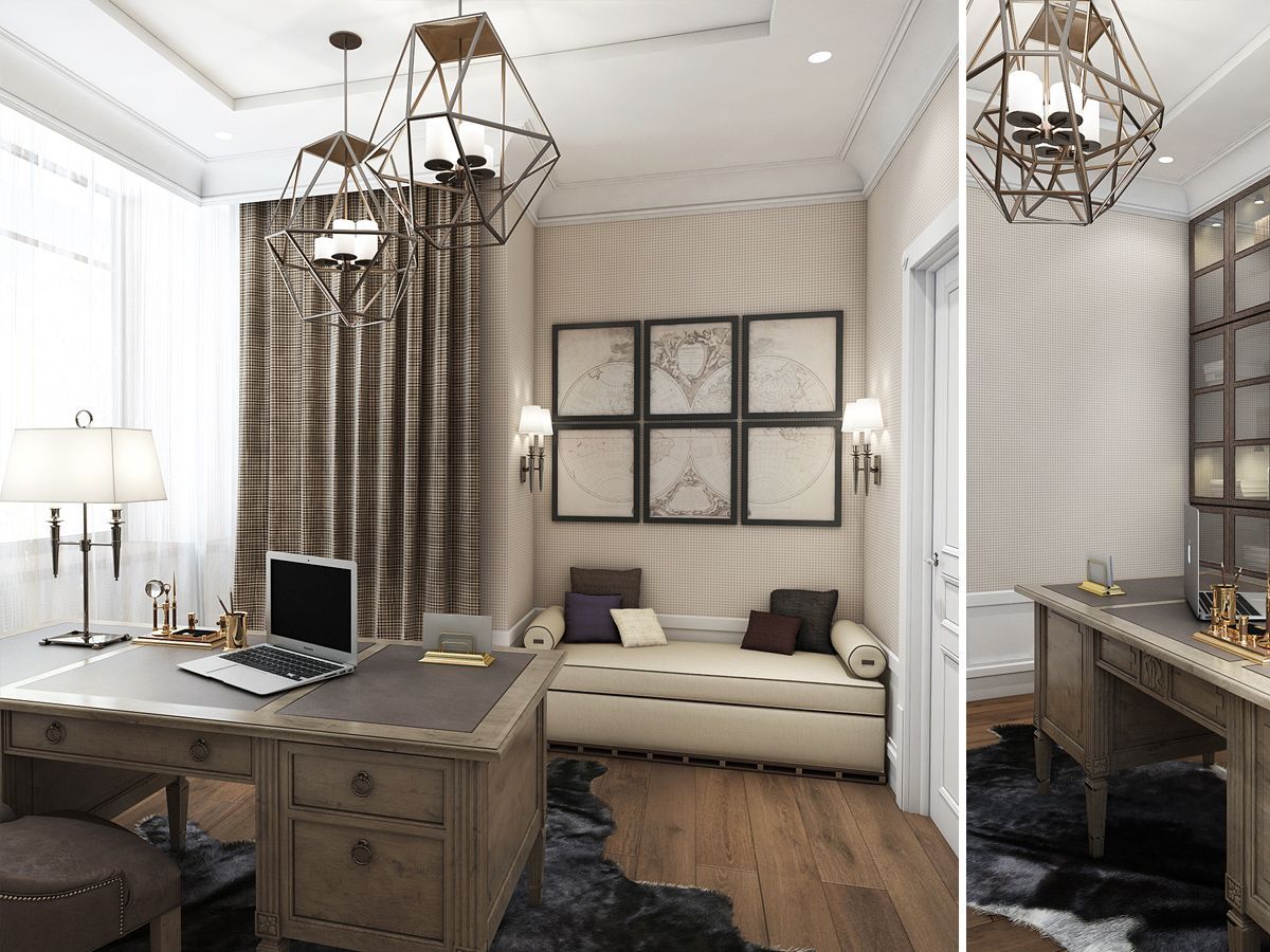 1200x900 vintage home office design. Interior