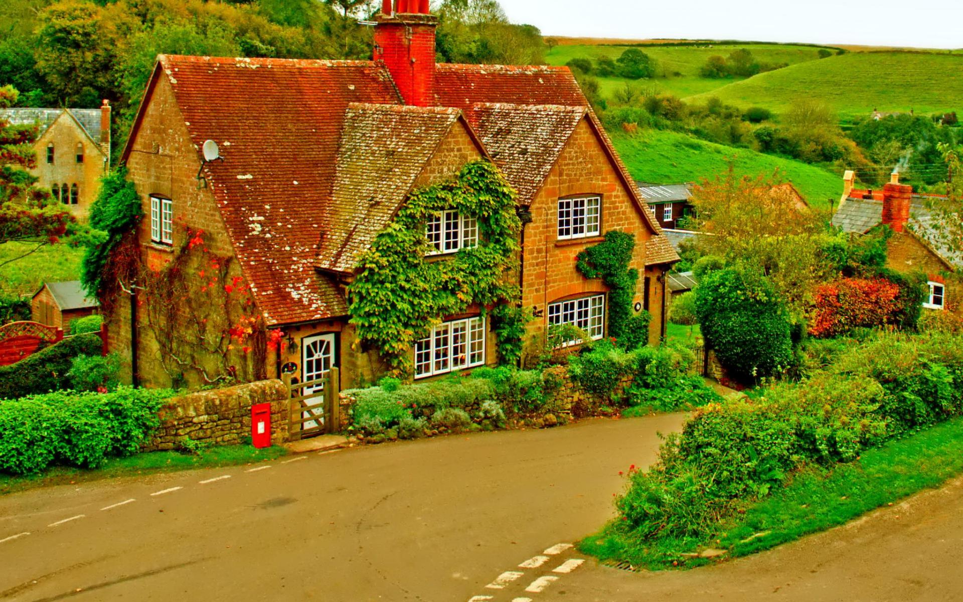 1920x1200 Quaint English Village Street Wallpaperx1200