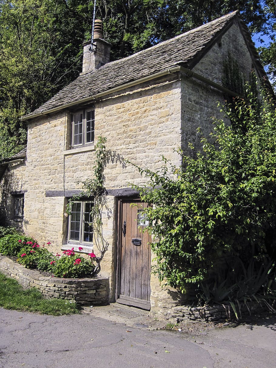 910x1213 HD wallpaper: Cottage, Bibury, England