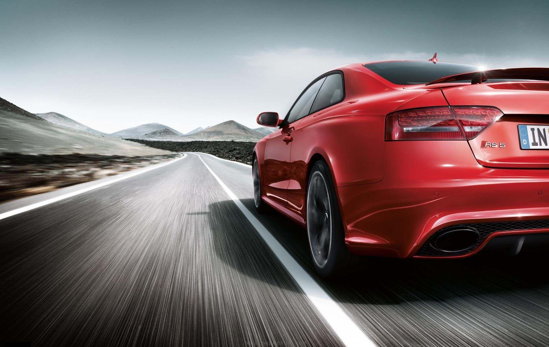 1900x1200 Audi Red Road Speed Car. HD Audi Wallpaper for Mobile