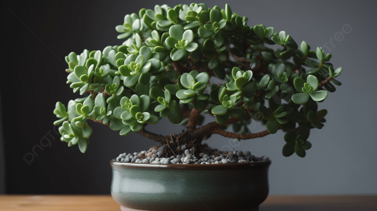 1200x673 Small Bonsai Plant Sits In A Pot On Top
