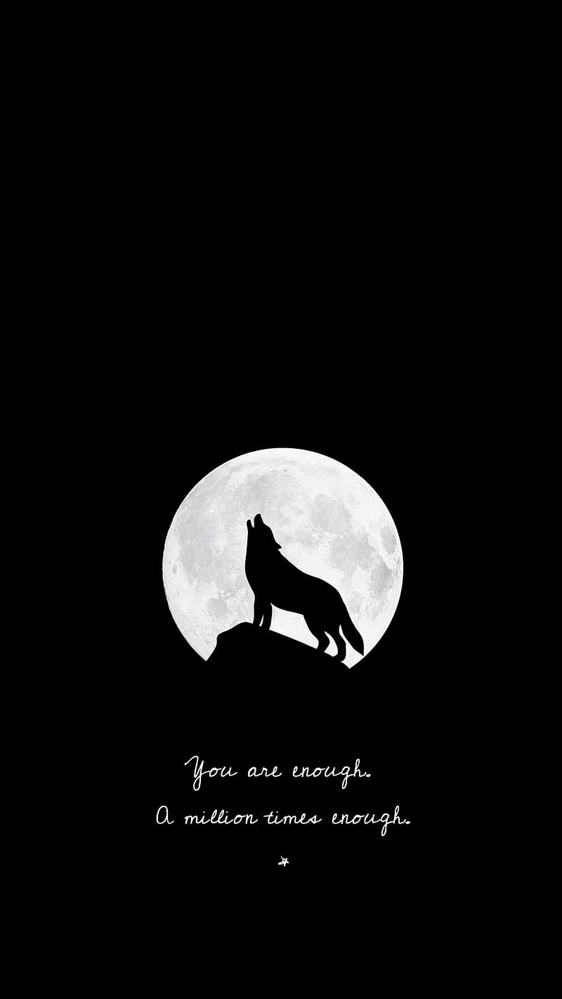 800x1422 Strong lone wolf, black, dark, deep, enough, lone wolf, love yourself, motivation, HD phone wallpaper