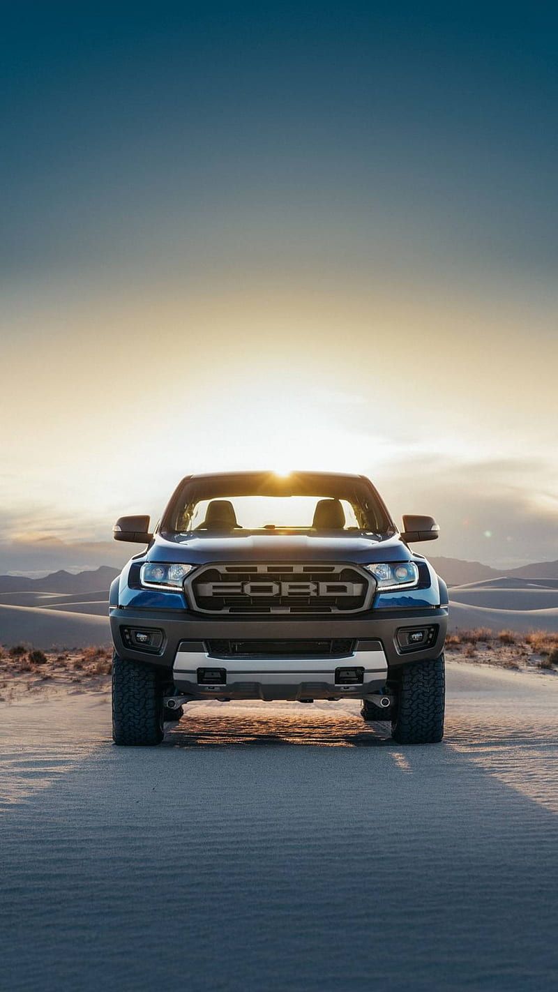 800x1422 Ford ranger raptor, Ford, truck, offroad, desert, pickup trucks, frontal view, HD phone wallpaper