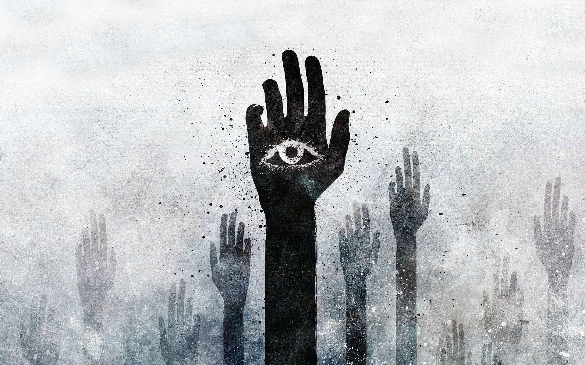 1920x1200 Artistic Hand Wallpaper