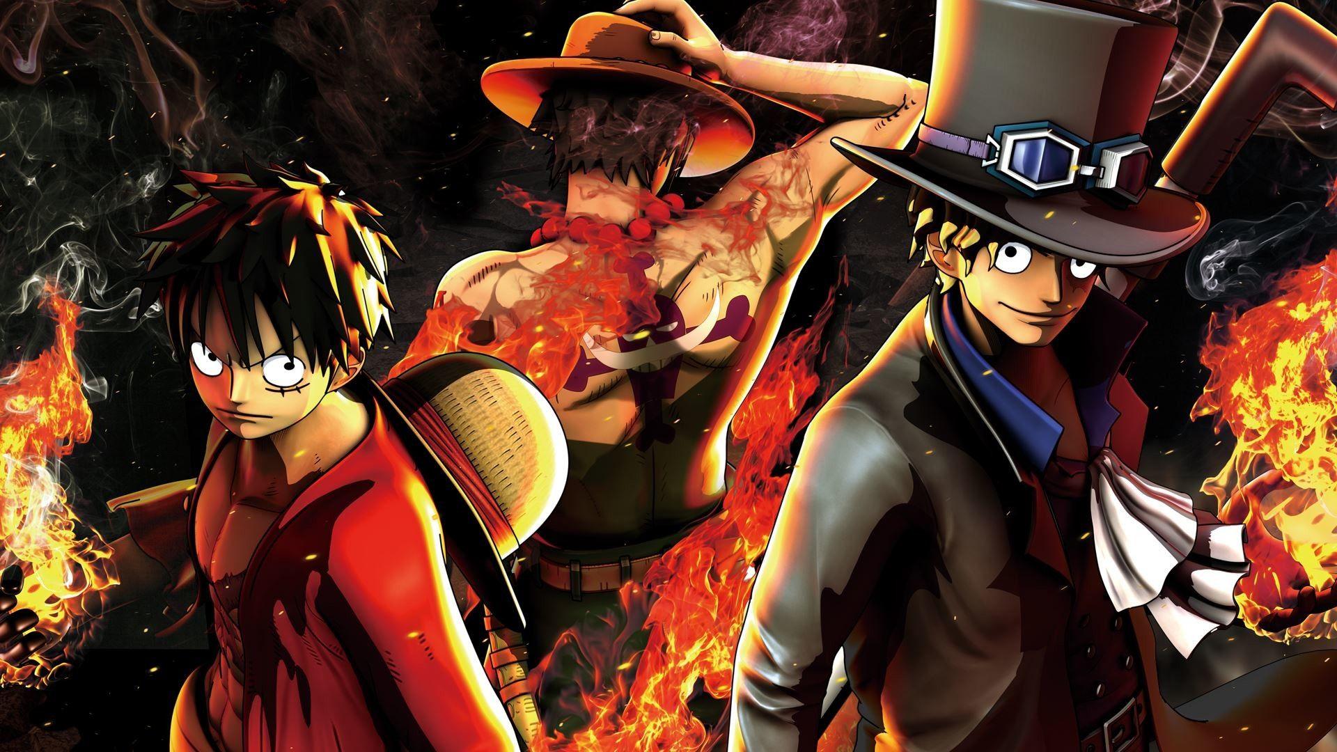 HD desktop wallpaper: Anime, Portgas D Ace, One Piece, Monkey D Luffy,  Straw Hat, Sabo (One Piece) download free picture #357460
