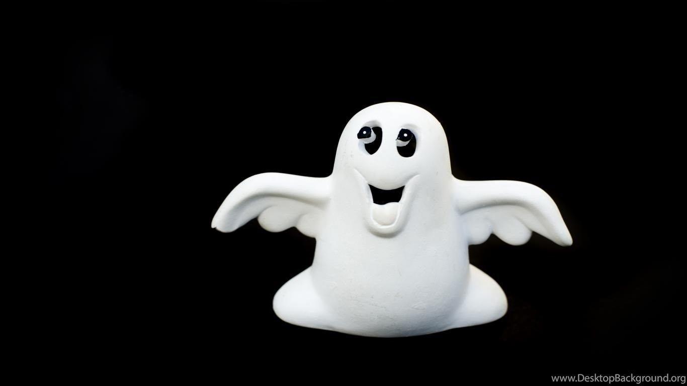 1366x768 Cute halloween ghost wallpaper Desktop Background