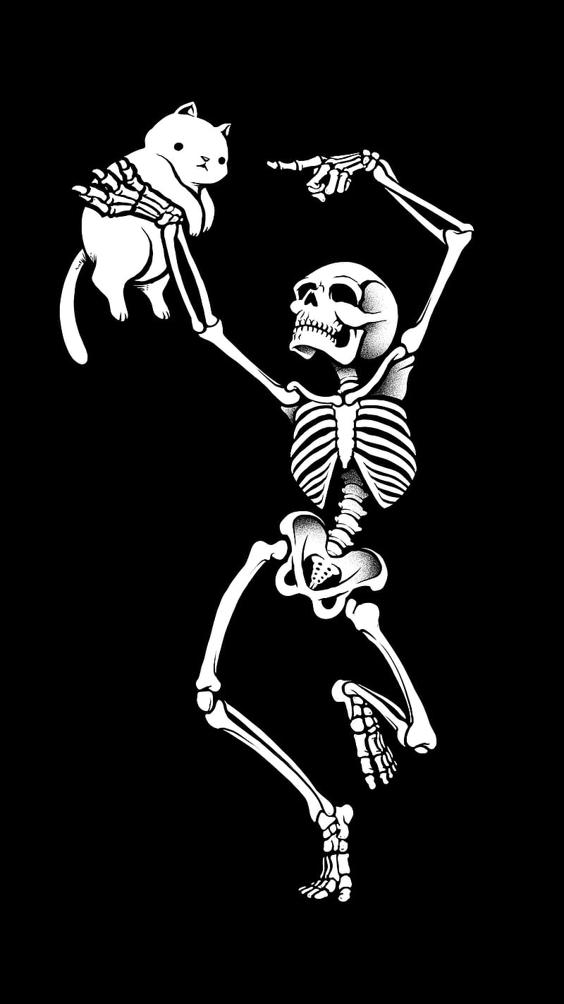 800x1422 Dancing Skelleton With, Tobe, animals