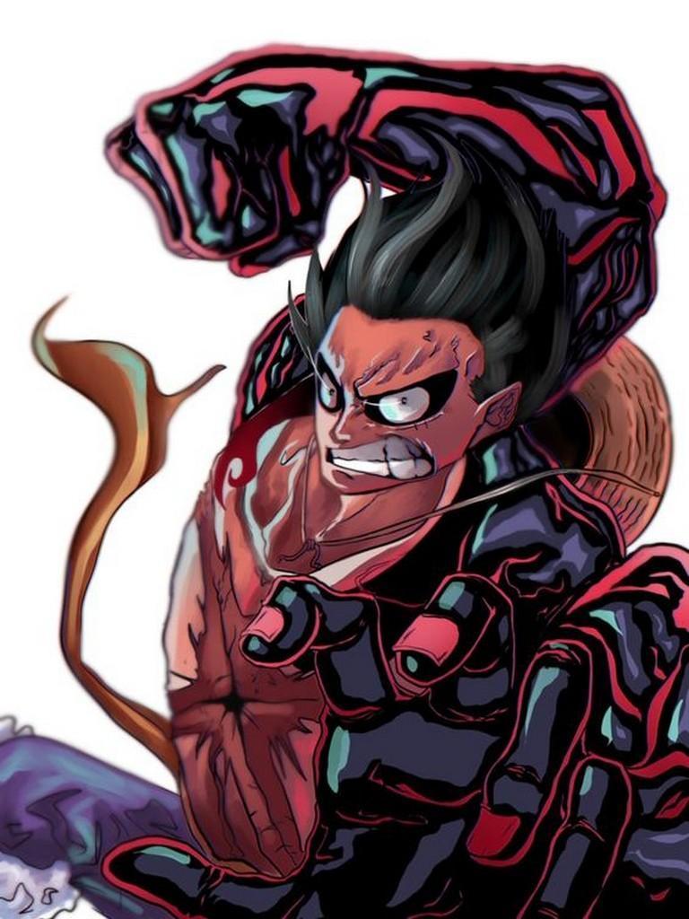 768x1024 Luffy Gear 4 Wallpaper for Android