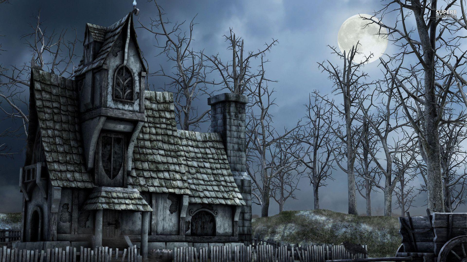 1920x1080 Haunted House Wallpaper [1920 x 1080]