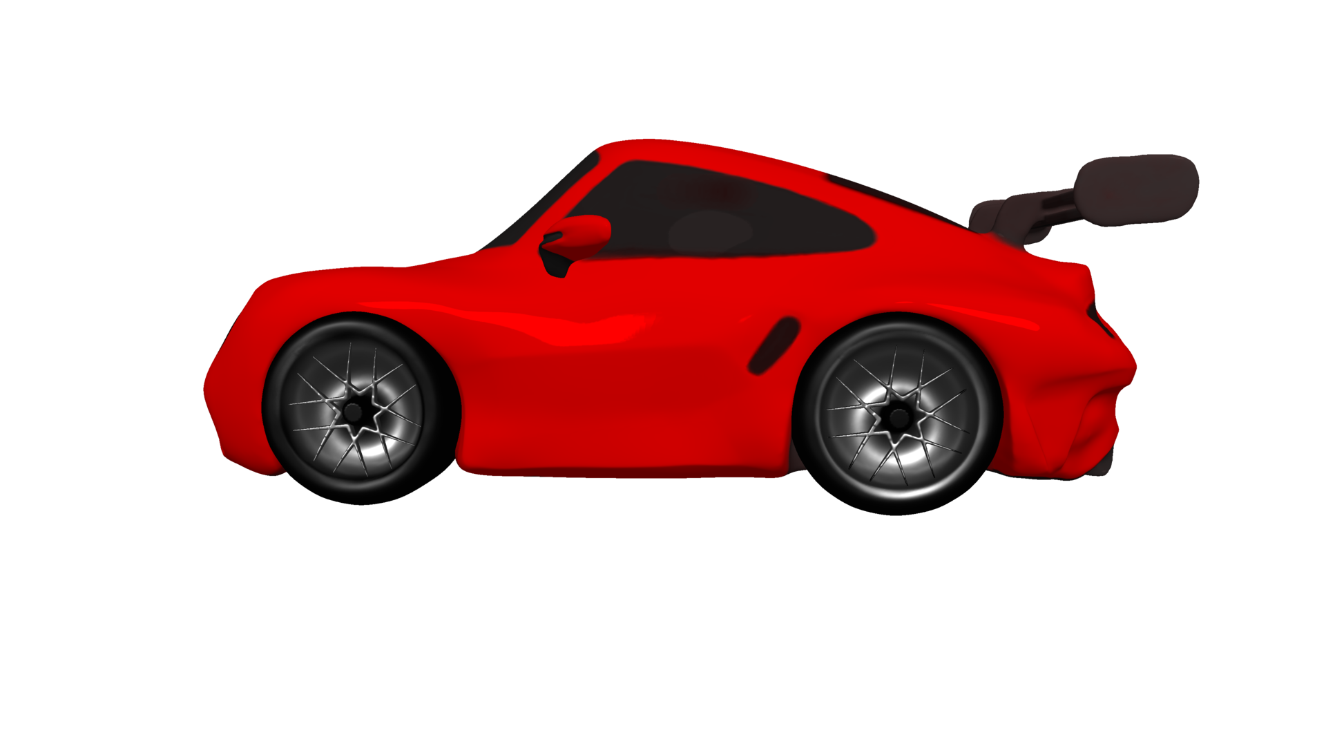 1920x1080 Car cartoon Porsche 3D render png