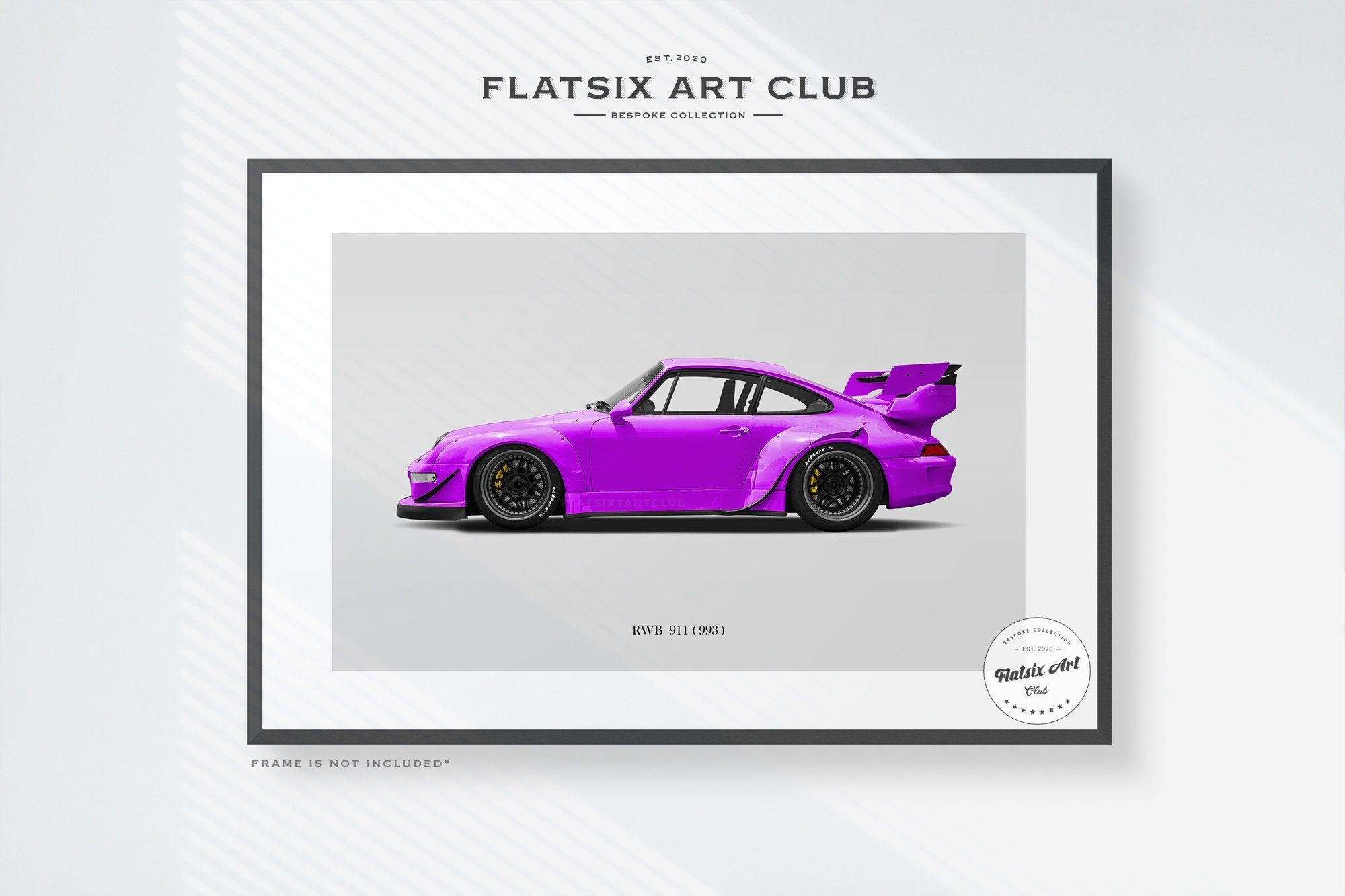 2000x1333 RWB Porsche 911 993 Sketched Wall Art