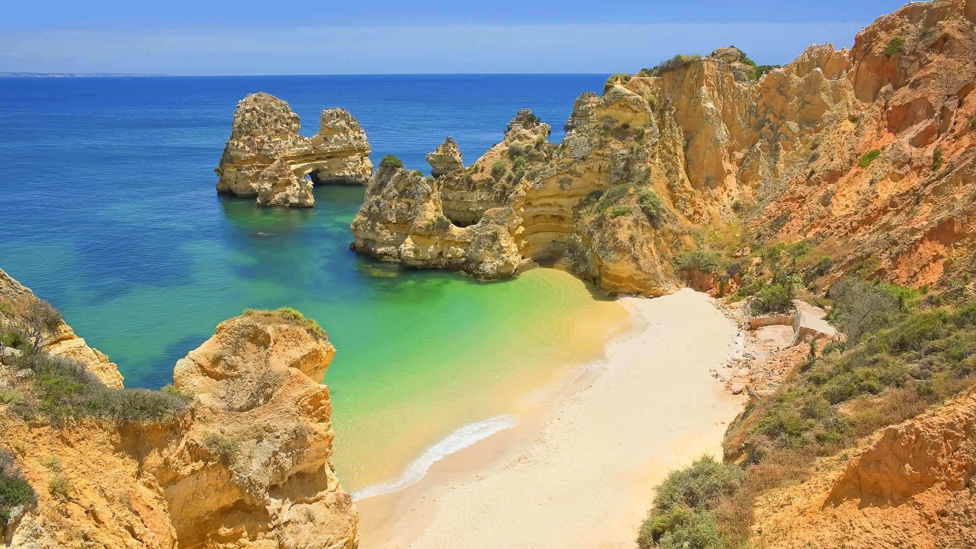 1920x1080 Serene Cliffs of Portugal: An HD