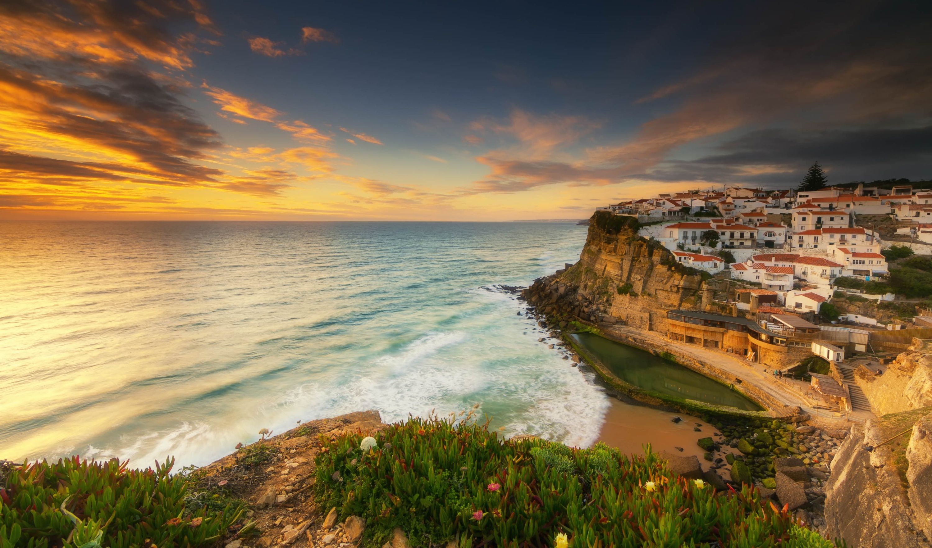 3000x1765 Wallpaper nature, home, village