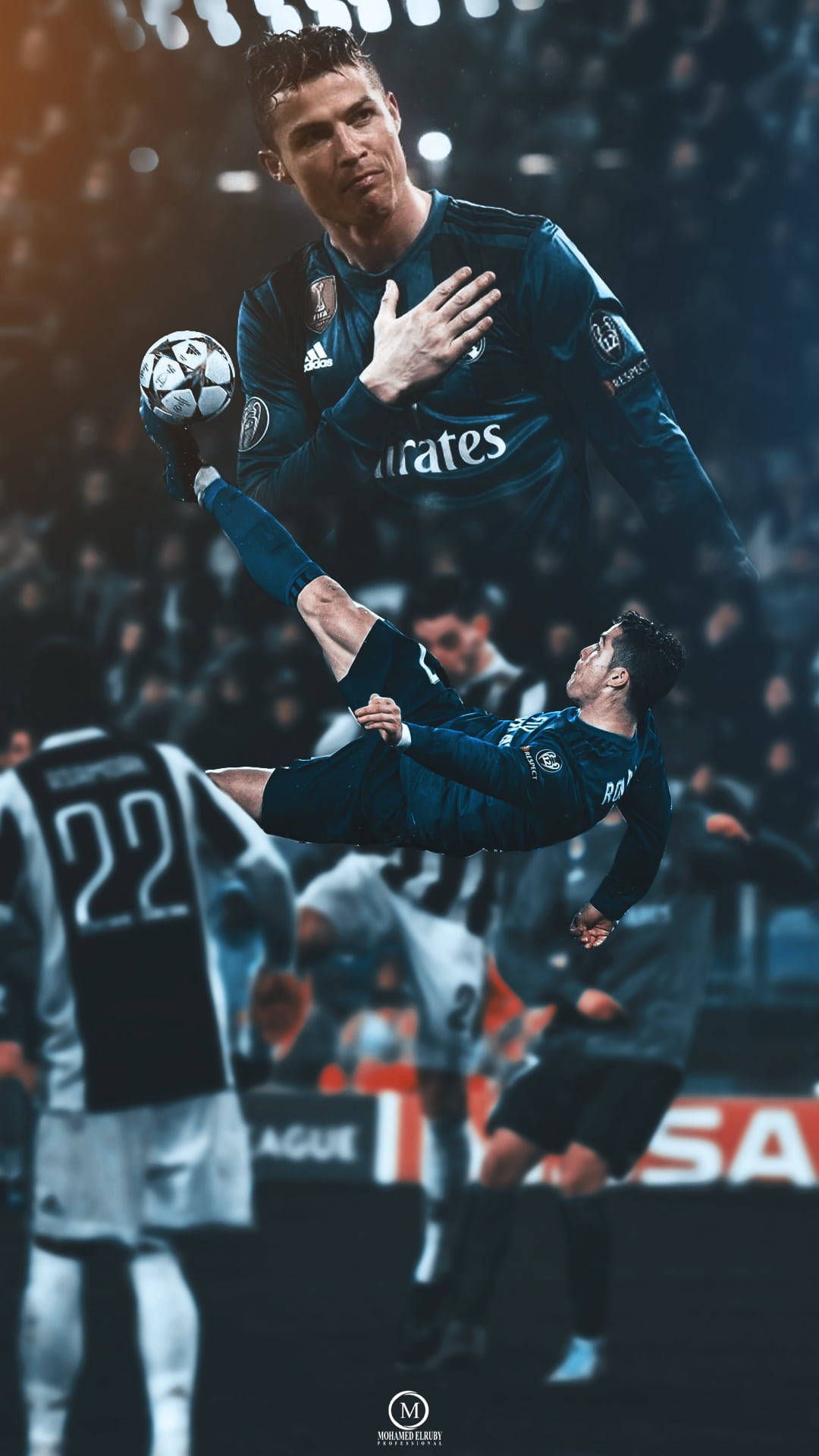 1080x1920 Bicycle Kick HD Football Wallpaper