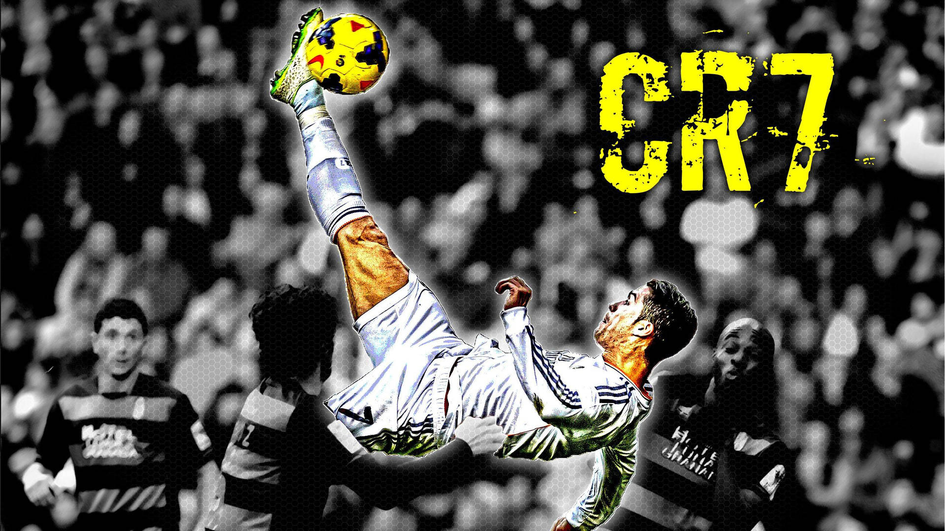 1920x1080 Bicycle Kick Yellow CR7 3D Wallpaper