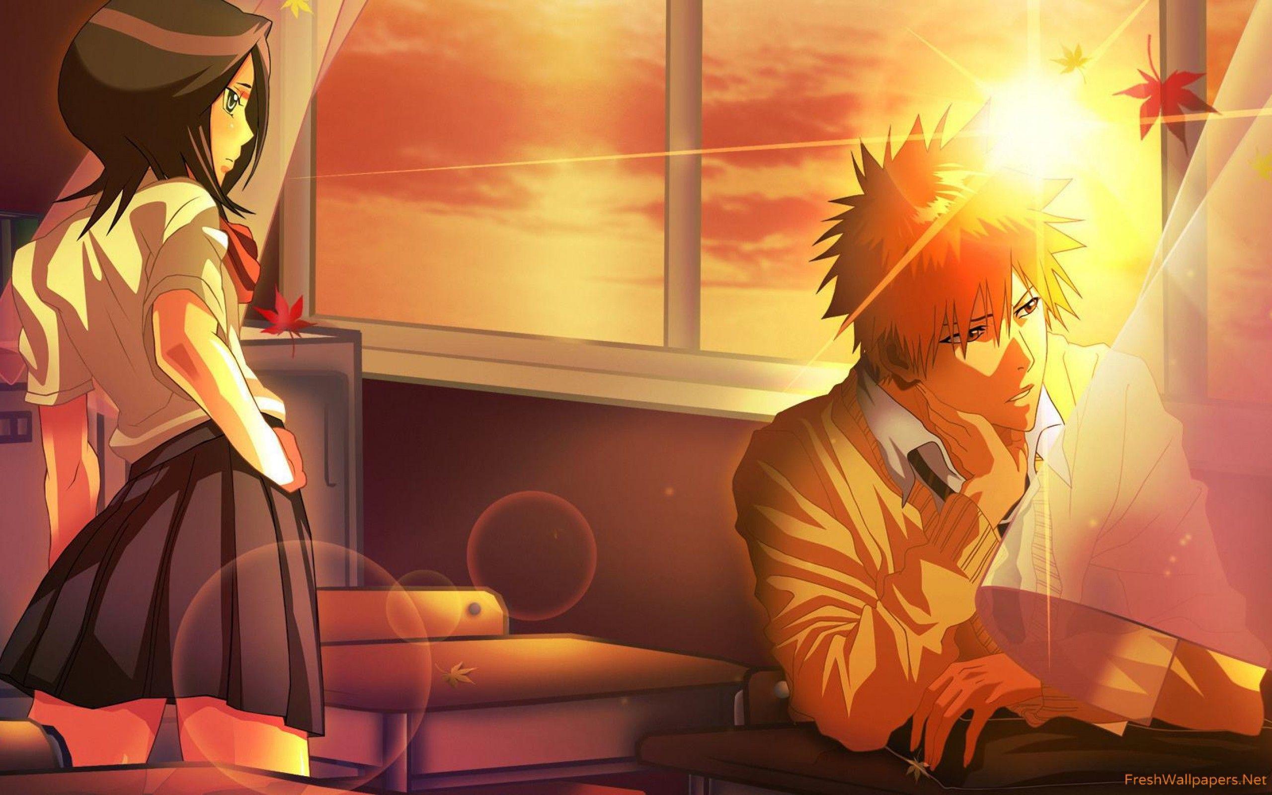 2560x1600 Rukia Kuchiki and Ichigo Kurosaki wallpaper