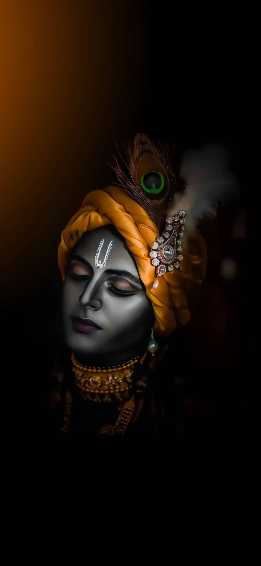 886x1920 Lord Krishna iPhone Wallpaper
