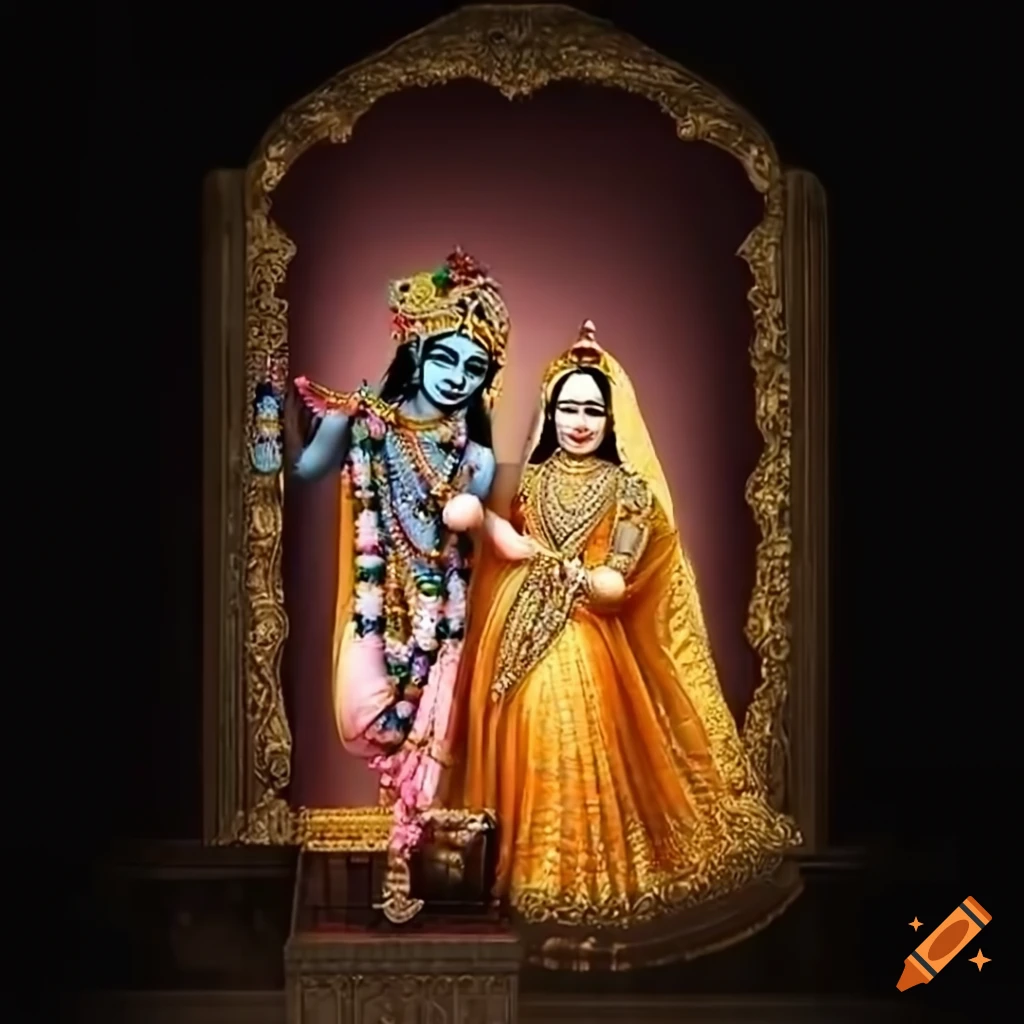 1024x1024 Radha krishna shadow with vrindavan