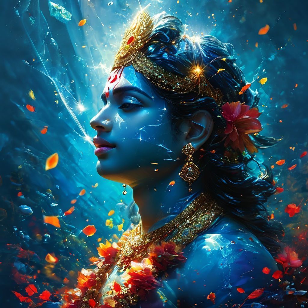 1024x1024 aura surrounds Radha and Krishna