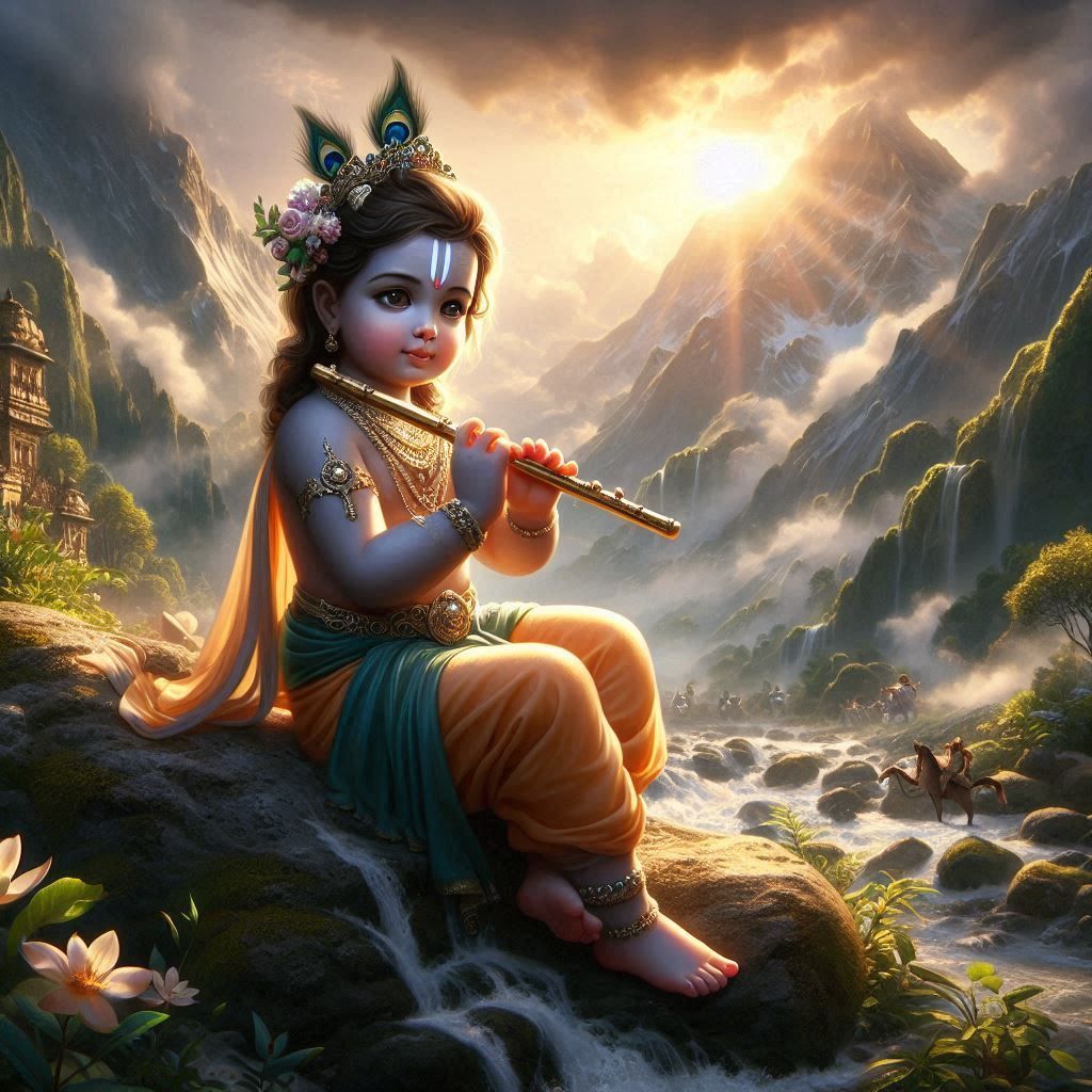 1024x1024 Bal Krishna HD Image