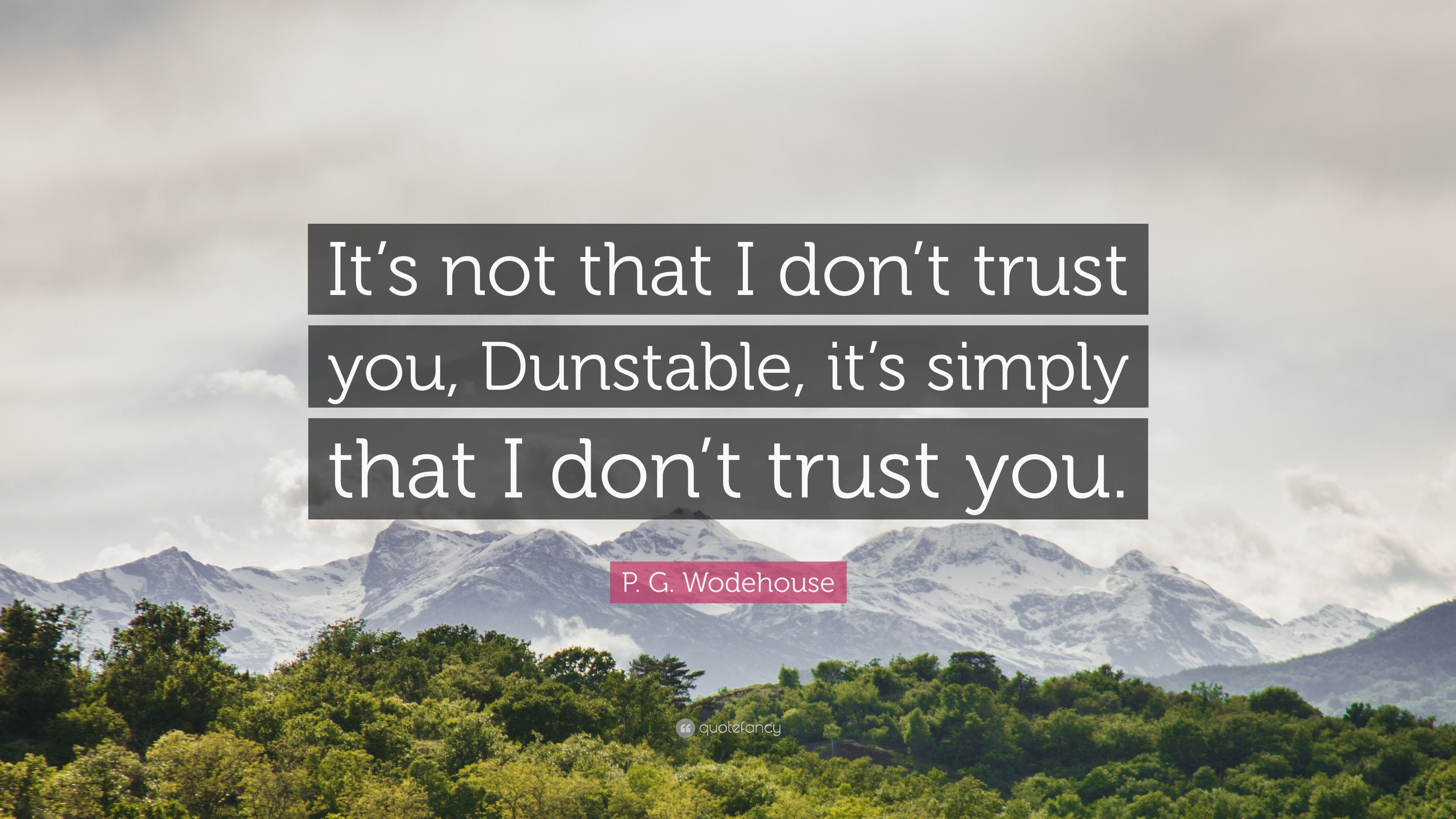 3840x2160 P. G. Wodehouse Quote: “It's not that I