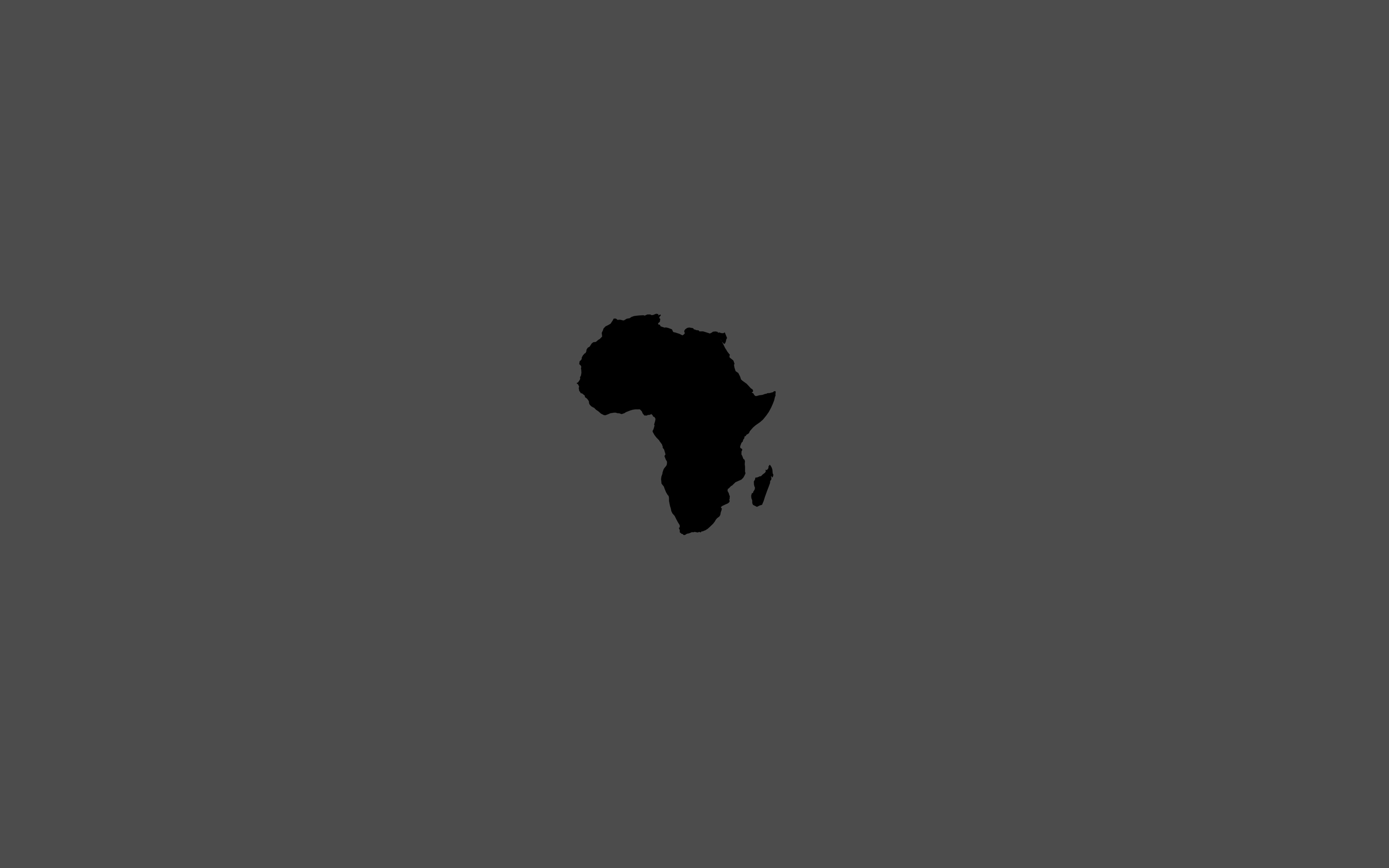 2560x1600 Simple Desktop Wallpaper: African Continent. Think Beyond Borders