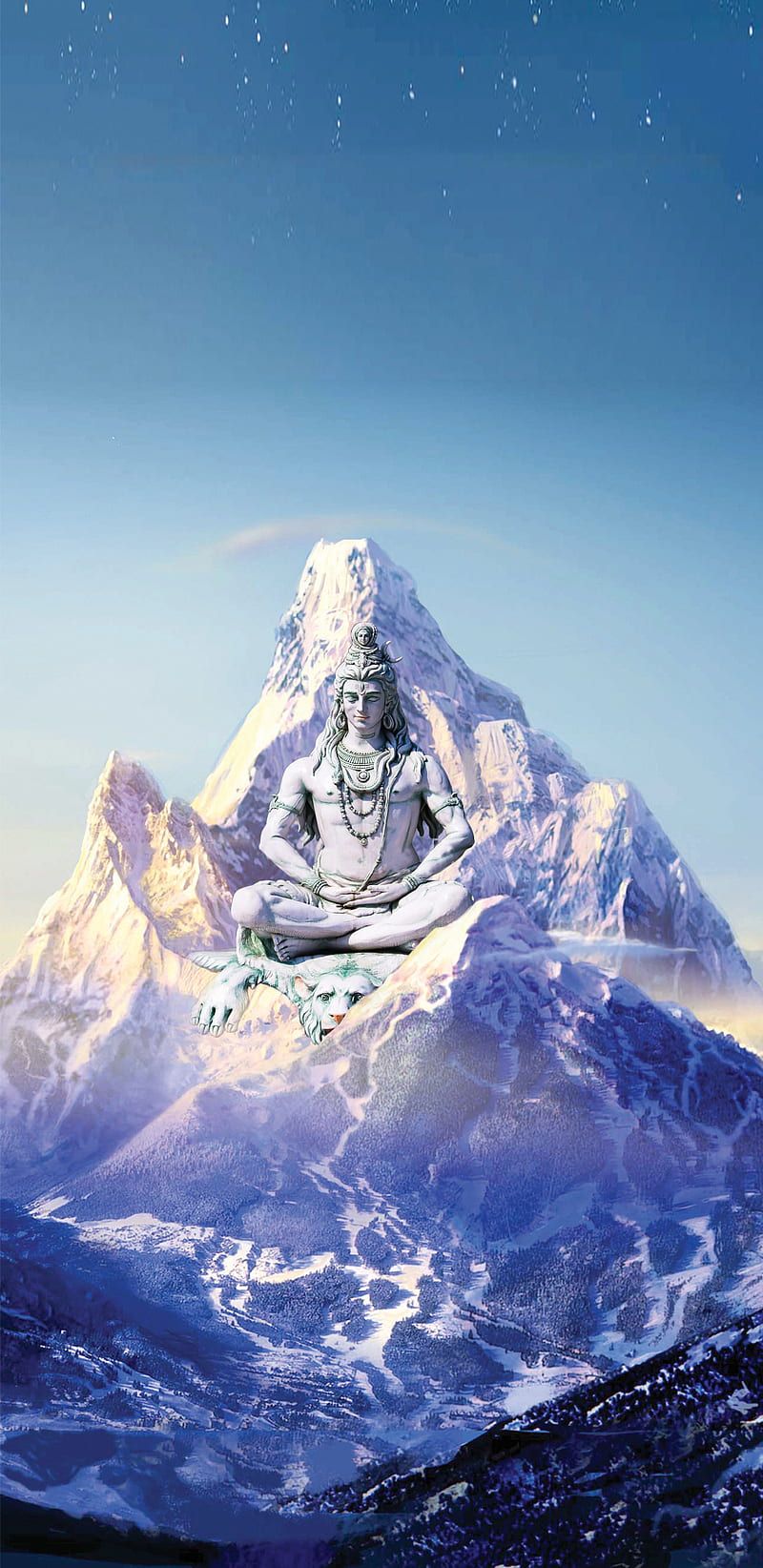 800x1644 God, alone, bhole, king, love, mahadev, mahakal, mountain, shanker, shiv, shiva, HD phone wallpaper