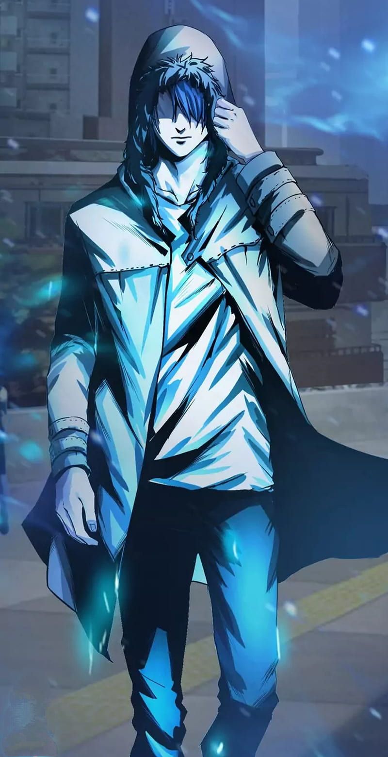 800x1559 HD blue anime wallpaper