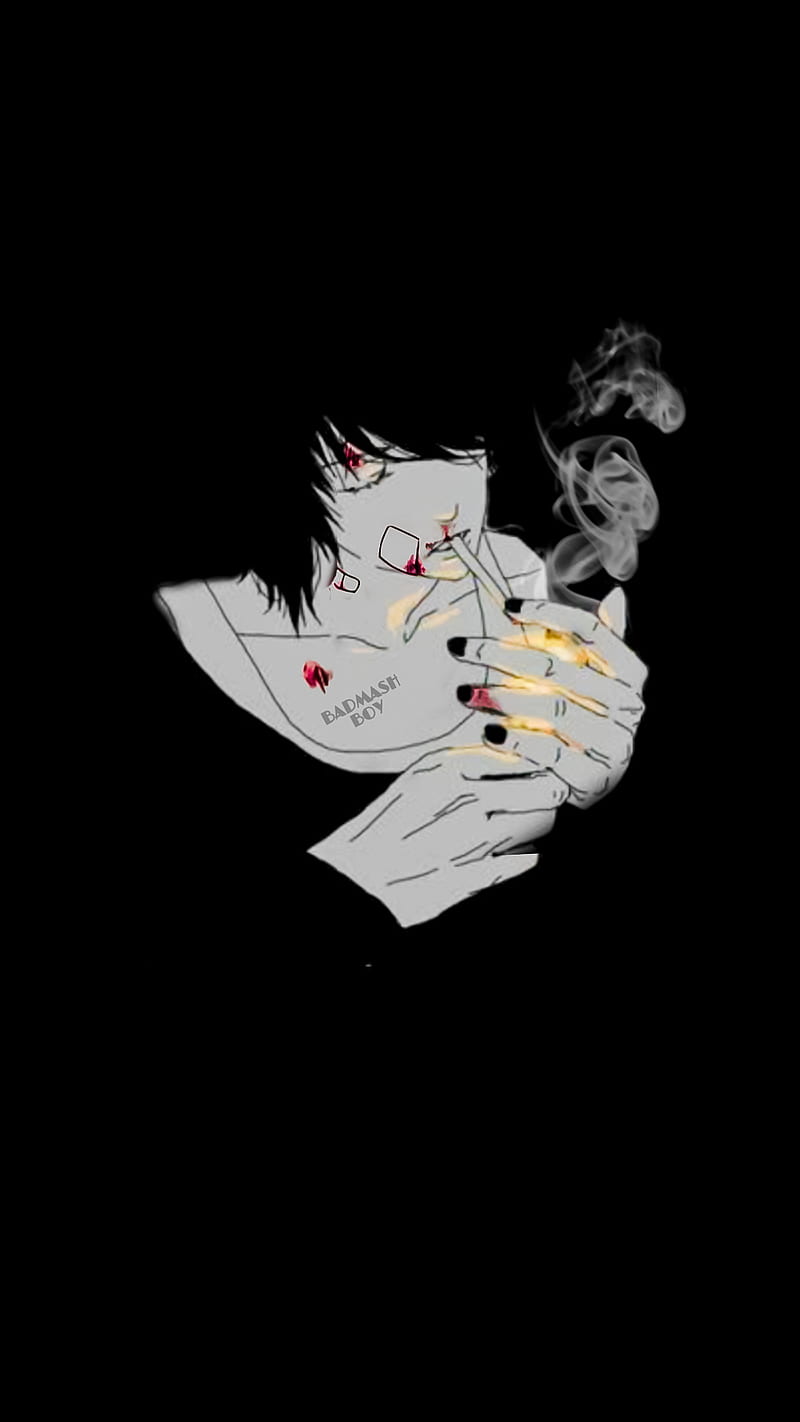 800x1422 HD smoking alone wallpaper