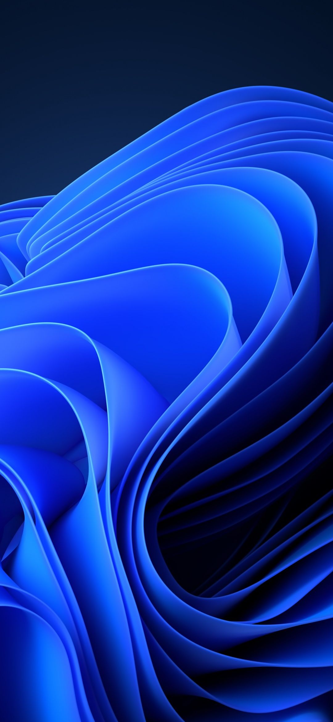 1080x2340 Blue Abstract Dark Mode 4K Wallpaper