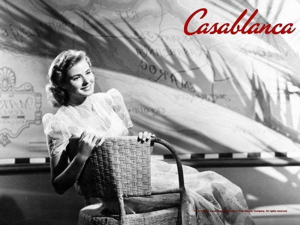 1024x768 Casablanca Bergman Wallpaper