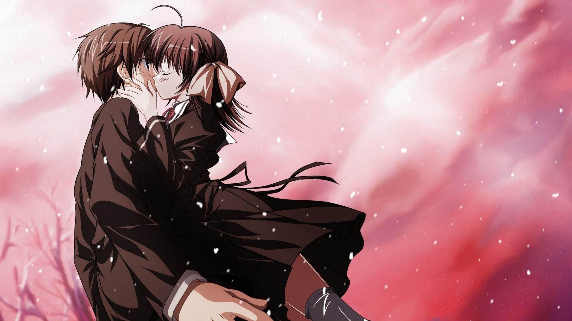 1920x1080 Anime Couple Background 1920x1080 - Sad Anime Couple