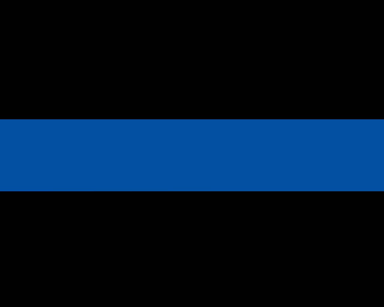 1280x1024 Blue Line Skull Wallpaper