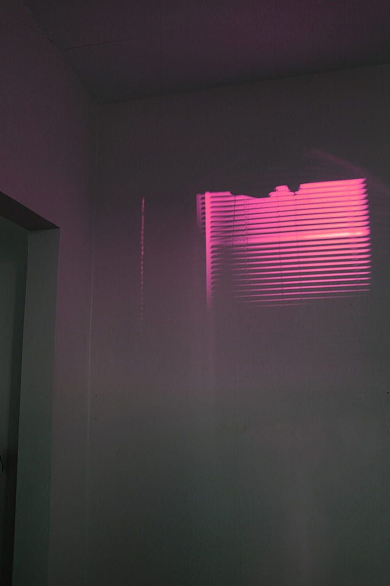 800x1200 Neon, pastel, room, dark, pink, HD