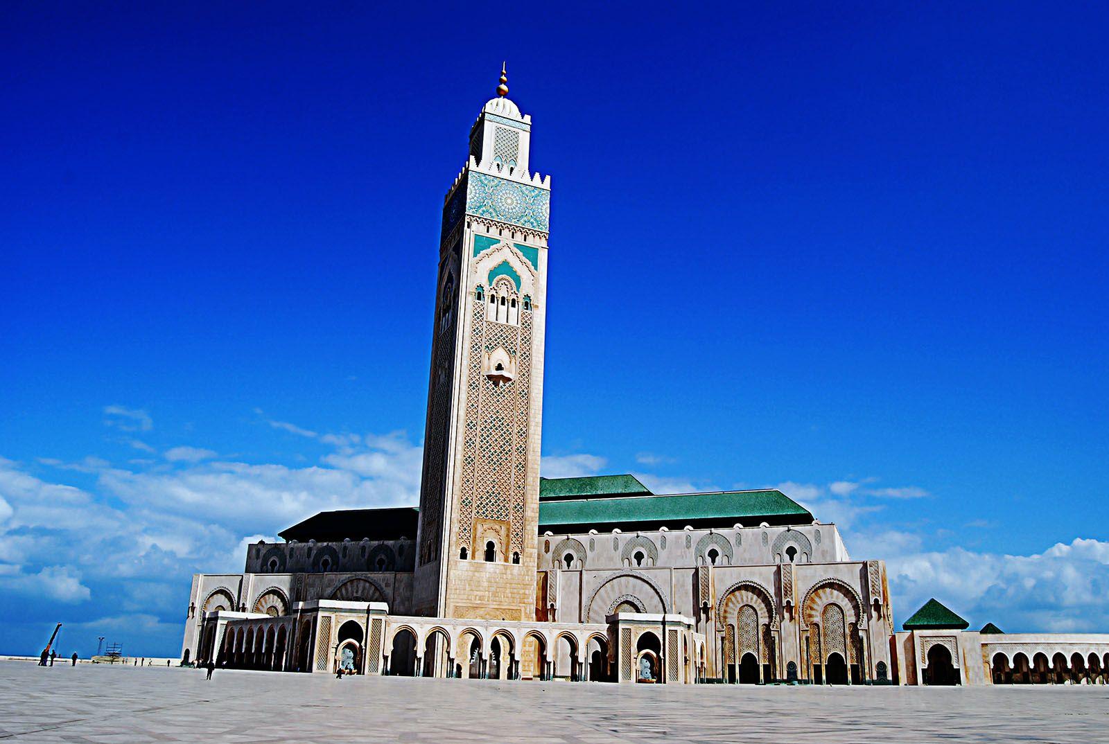 1600x1074 Hassan II Mosque Morocco Wallpaper â€“ Travel HD Wallpaper