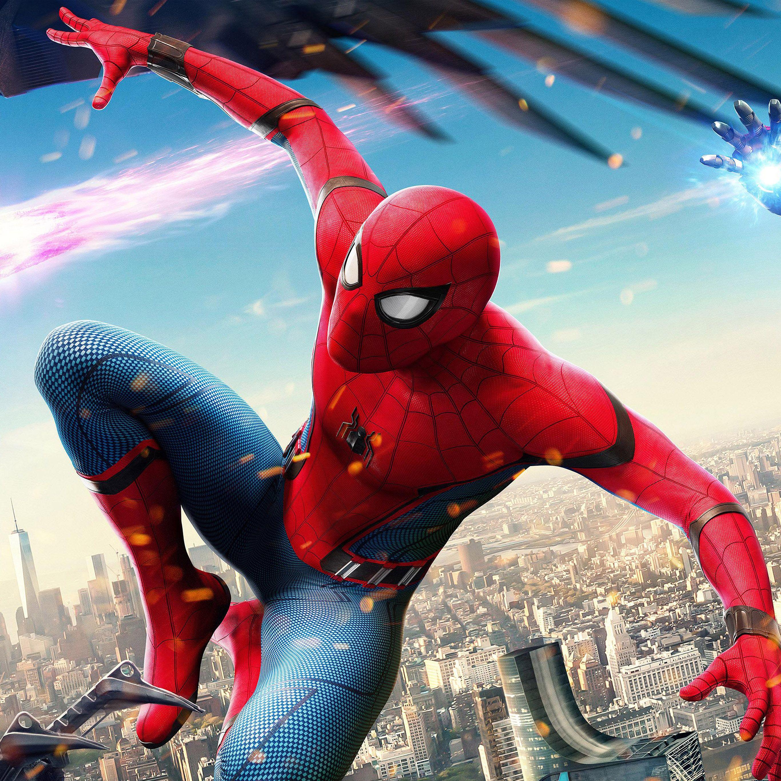 2732x2732 Spiderman Hero Marvel Avengers Art Illustration Wallpaper