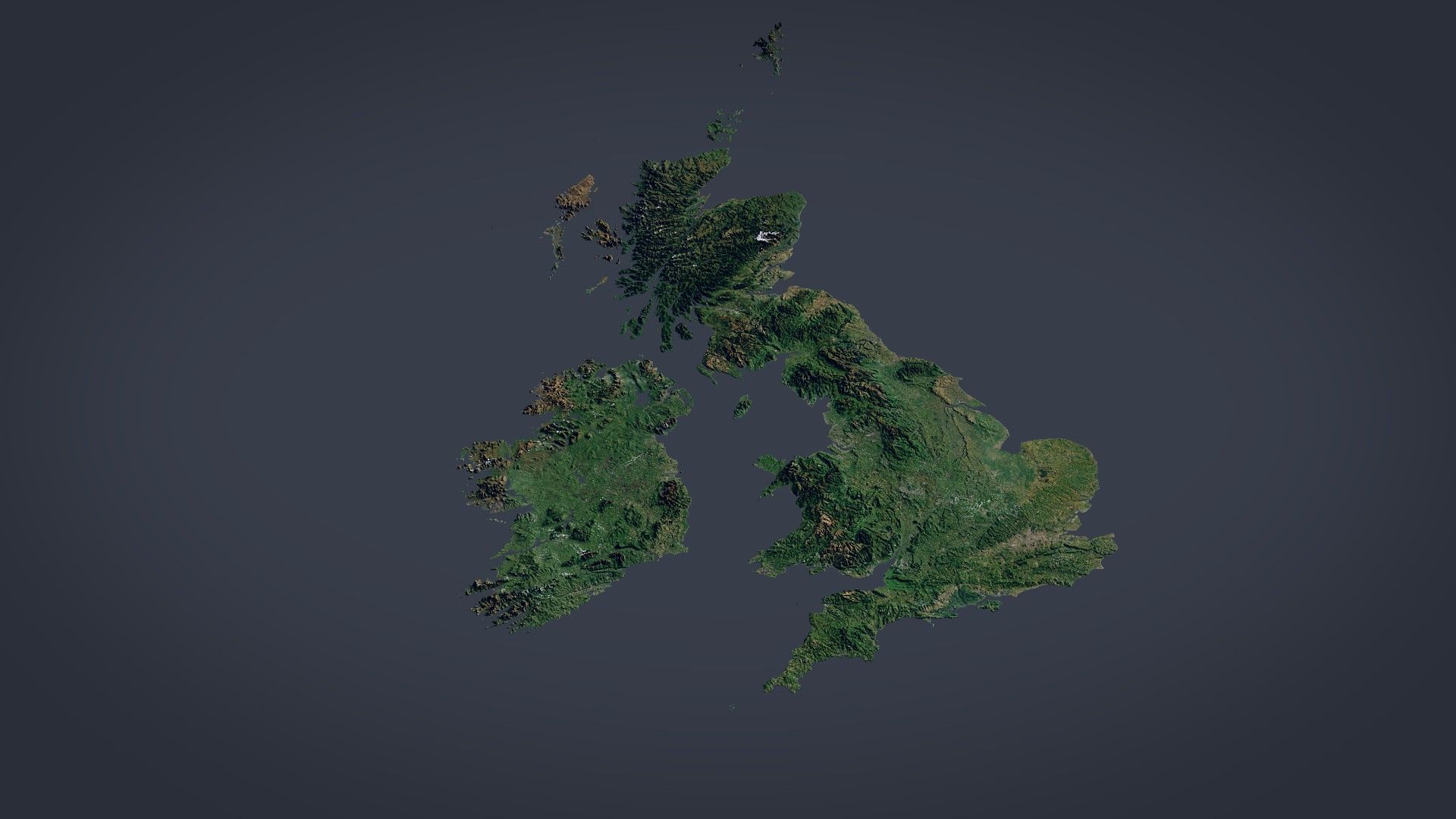 1920x1080 British Isles Photorealistic World 3D